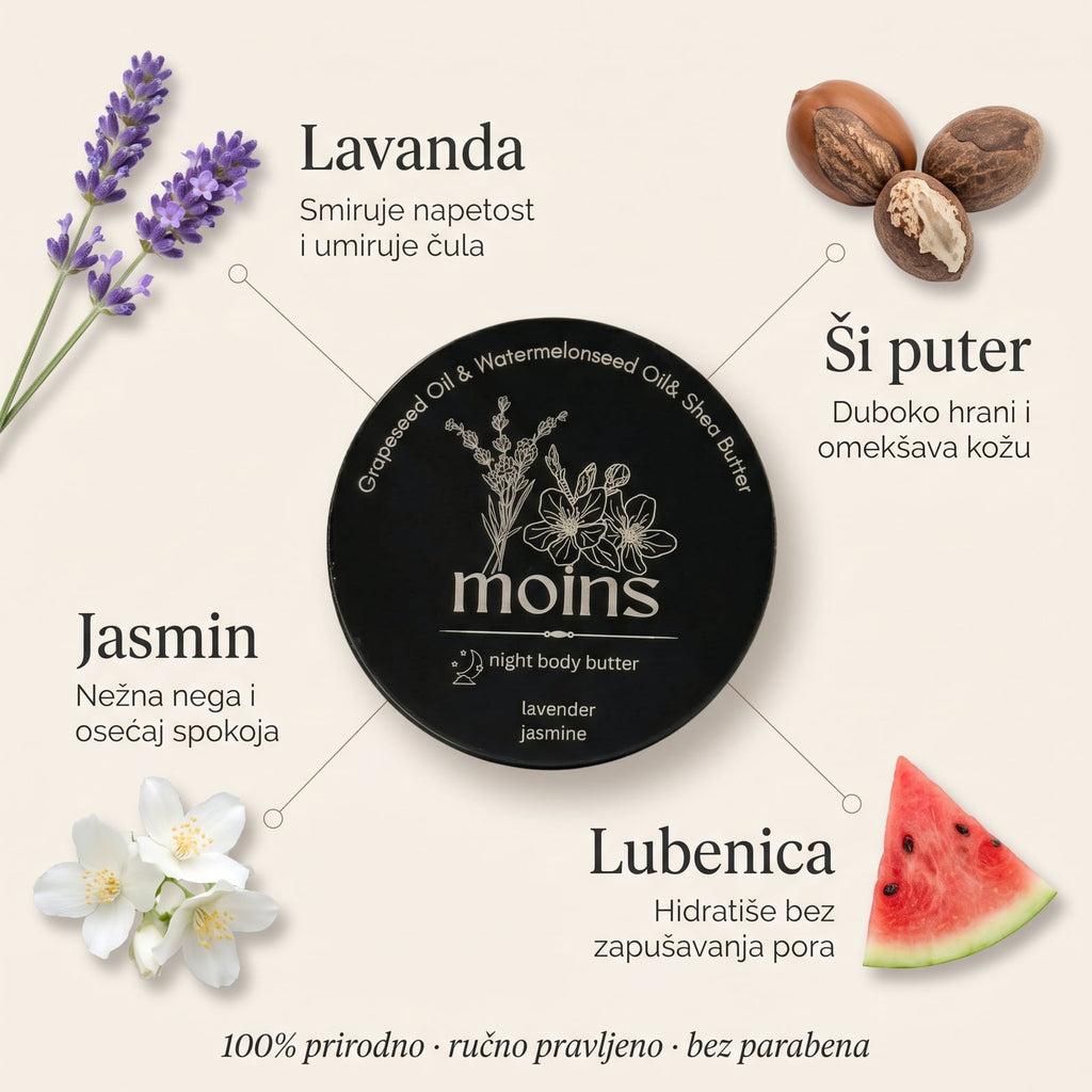 Night Body Butter 100ml – sastojci