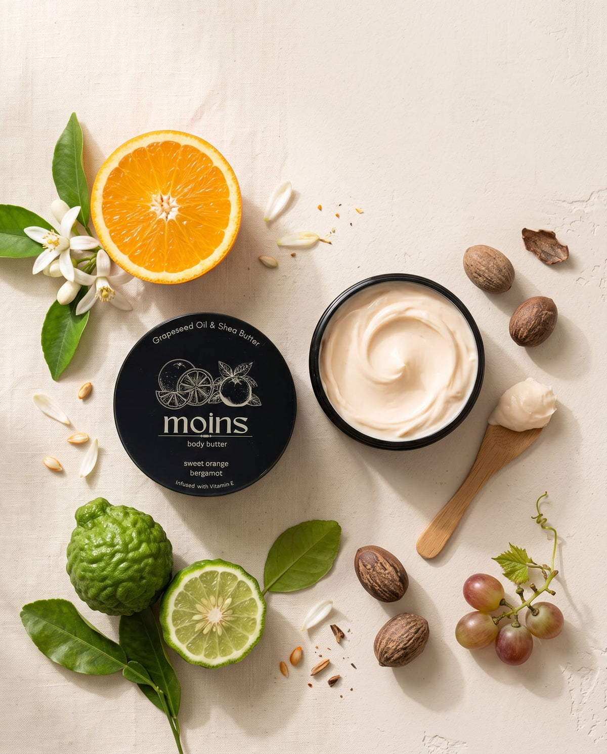 Body Butter Sweet Orange-Bergamot 100ml – otvorena tegla